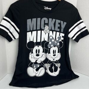 Disney Mickey and Minnie football shirt EUC sz M